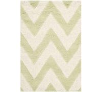 Safavieh Alfombra Moderna para Interiores, colección Cambridge, CAM139, Color Verde Claro/Marfil, 61 x 91 cm para Sala de Estar, Dormitorio o Cualquier Espacio Interior