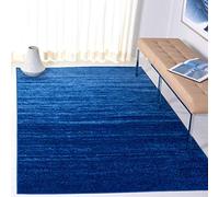 Safavieh Alfombra Modernas Sala de Estar, Comedor, Dormitorio - Adirondack Collection, Pelo Corto, Azul Claro y Azul Oscuro, 122 X 183 cm