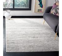 Safavieh Alfombra Modernas Sala de Estar, Comedor, Dormitorio - Adirondack Collection, Pelo Corto, Marfil y Plata, 122 X 183 cm