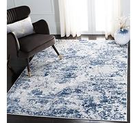 Safavieh Alfombra Modernas Sala de Estar, Comedor, Dormitorio - Amelia Collection, Pelo Corto, Azul, 91 X 91 cm