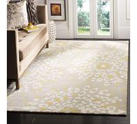 Safavieh Alfombra Modernas Sala de Estar, Comedor, Dormitorio - Capri Collection, Pelo Corto, Gris y Marfil, 122 X 183 cm