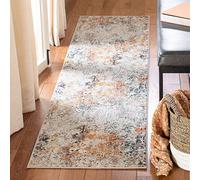 Safavieh Alfombra Modernas Sala de Estar, Comedor, Dormitorio - Madison Collection, Pelo Corto, Gris y Beige, 61 X 244 cm