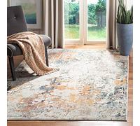 Safavieh Alfombra Modernas Sala de Estar, Comedor, Dormitorio - Madison Collection, Pelo Corto, Gris y Beige, 160 X 229 cm