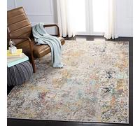 Safavieh Alfombra Modernas Sala de Estar, Comedor, Dormitorio - Madison Collection, Pelo Corto, Gris y Oro, 122 X 183 cm