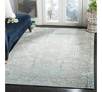 Safavieh Alfombra Modernas Sala de Estar, Comedor, Dormitorio - Mystique Collection, Pelo Corto, Azul Marino y marrón Claro, 91 X 152 cm