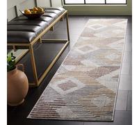 SAFAVIEH Alfombra Moderno para Sala de Estar, Comedor, Dormitorio - Palma Collection, Pelo Corto, Beige, 66 X 213 cm