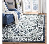 Safavieh - Alfombra Multiusos para Interiores 160 x 230 cm Turquesa/Azul Marino.