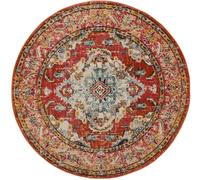 Safavieh Alfombra naranja/azul claro 122 x 122 cm