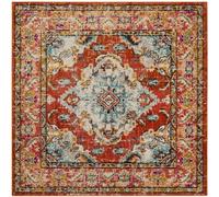Safavieh Alfombra naranja/azul claro 122 x 122 cm