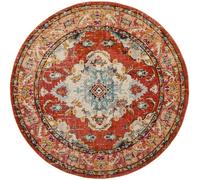 Safavieh Alfombra naranja/azul claro 152 x 152 cm