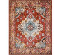 Safavieh Alfombra naranja/azul claro 244 x 305 cm
