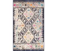 Safavieh Alfombra negro/amarllo 122 x 183 cm