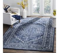 Safavieh Alfombra Odessa, Polipropileno, Azul Marino, 4' x 6'
