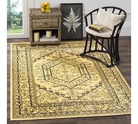 Safavieh Alfombra Odessa, Polipropileno, Gold/Black, 4' x 6'