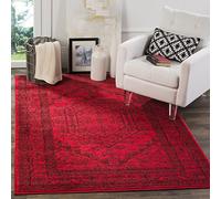 Safavieh Alfombra Odessa, Polipropileno, Red/Black, 5'1" x 7'6"