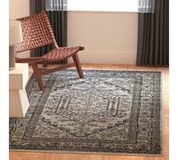 Safavieh Alfombra Odessa, Polipropileno, Silver/Black, 3' x 5'