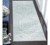 Safavieh Alfombra Odessa, Polipropileno, Slate/Ivory, 2'6" x 8'