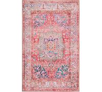 Safavieh Alfombra pelo de poliéster rosa / crema 152 x 244 cm