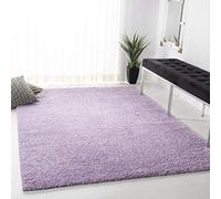Safavieh Alfombra Peluda para salón, Comedor, Dormitorio, colección August Shag Collection, Pelo Corto, Morado, 122 x 122 cm