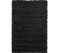 Safavieh Alfombra Peluda para salón, Comedor, Dormitorio, colección California, Pelo Alto, Color Negro, 61 x 91 cm