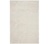 Safavieh Alfombra Peluda para salón, Comedor, Dormitorio, colección Florida, Pelo Alto, Color Crema, 61 x 91 cm