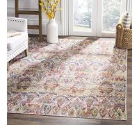 Safavieh Alfombra Persa clásica Persa Rectangular para Interiores, colección Harmony, HMY401, en Color Gris Claro/Rosa, 152 x 244 cm, para salón, Dormitorio o Cualquier Espacio Interior