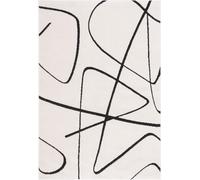 Safavieh Alfombra poliéster avorio/nero 122 x 183 cm