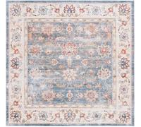 Safavieh Alfombra poliéster verde/beige 244 x 244 cm