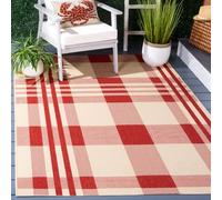 Safavieh Alfombra, Polipropileno, Red/Bone, 160 X 231 cm