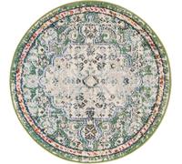 Safavieh Alfombra polipropileno verde/turquesa 122 x 122 cm