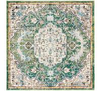 Safavieh Alfombra polipropileno verde/turquesa 152 x 152 cm