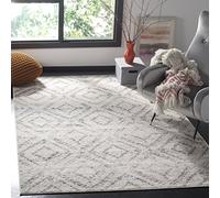 Safavieh Alfombra Rectangular de Tejido Moderno para Interiores, colección Adirondack, ADR131, en Gris Claro/Gris, 122 x 183 cm, para salón, Dormitorio o Cualquier Espacio Interior
