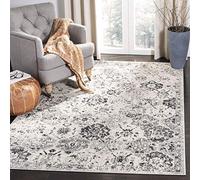 Safavieh Alfombra Rectangular Moderna Chic Trenzada, colección Madison, Plateado/Gris, 122 x 183 cm, 65% Polipropileno, 21% Yute poliéster, 7% algodón