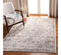Safavieh Alfombra Rectangular Tejida clásica para Interiores, colección Oregon, ORE814, en Gris/Marfil, 122 x 183 cm para Sala de Estar, Dormitorio o Cualquier Espacio Interior