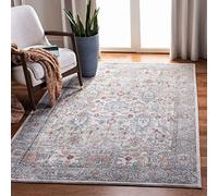 Safavieh Alfombra Rectangular Tejida clásica para Interiores, colección Oregon, ORE877, en Gris/Marfil, 122 x 183 cm, para salón, Dormitorio o Cualquier Espacio Interior