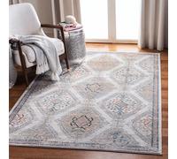 Safavieh Alfombra Rectangular Tejida clásica para Interiores, colección Oregon, ORE885, en Gris/Marfil, 122 x 183 cm, para salón, Dormitorio o Cualquier Espacio Interior