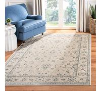 Safavieh Alfombra Rectangular Tradicional Tejida para Interiores, colección Vintage, VTG874, en Color Pizarra/Crema, 160 x 229 cm, para salón, Dormitorio o Cualquier Espacio Interior