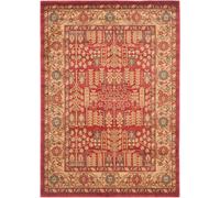 Safavieh Alfombra rojo/beige 122 x 170 cm