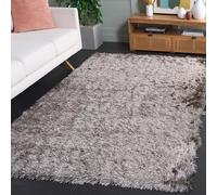 Safavieh Alfombra Shag Sala de Estar, Comedor, Dormitorio - Paris Shag Collection, Pelo Largo, Sable, 152 X 244 cm