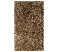 Safavieh Alfombra Shag Sala de Estar, Comedor, Dormitorio - Rhapsody Shag Collection, Pelo Corto, Caramelo, 79 X 140 cm