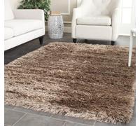 Safavieh Alfombra Shag Sala de Estar, Comedor, Dormitorio - Rhapsody Shag Collection, Pelo Corto, Caramelo, 119 X 170 cm