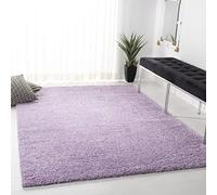 Safavieh Alfombra Shaggy para salón, Comedor, Dormitorio, colección August Shag, Pelo Corto, Color Lila, 91 x 152 cm