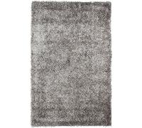 SAFAVIEH Alfombra Shaggy para salón, Comedor, Dormitorio, colección New Orleans Shag de Pelo Alto, en Gris y Gris, 61 x 91 cm