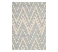 Safavieh - Alfombra Tejida a Mano de Lana (120 x 180 cm), Color Gris y Marfil