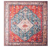 Safavieh Alfombra Tradicional óptima para Zonas de Alto tránsito, Lavable a máquina y Antideslizante, colección Tucson, Pelo Corto, en Beige y Gris, 120 x 180 cm