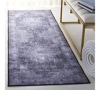 Safavieh Alfombra Tradicional óptima para Zonas de Alto tránsito, Lavable a máquina y Antideslizante, colección Tucson, Pelo Corto, en Beige y Gris, 120 x 120 cm