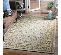 Safavieh - Alfombra Tradicional para Sala de Estar, Comedor, Dormitorio - Florenteen Collection, Alfombra de Pelo Corto, Gris y Marfil, 155 x 231 cm