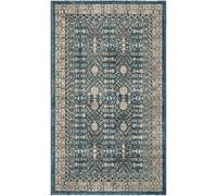 Safavieh - Alfombra Tradicional para Sala de Estar, Comedor, Dormitorio Sofía Collection, Alfombra de Pelo Corto, Azul y Beige, 91 x 152 cm