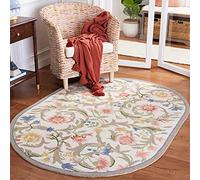 Safavieh Alfombra Tradicional para salón, Comedor, Dormitorio, colección Chelsea, Pelo Corto, Marfil y Multicolor, 84 x 145 cm