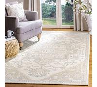 Safavieh Alfombra Tradicional para salón, Comedor, Dormitorio, colección Micro-Loop, Pelo Corto, Color Marfil y Beige, 160 x 230 cm